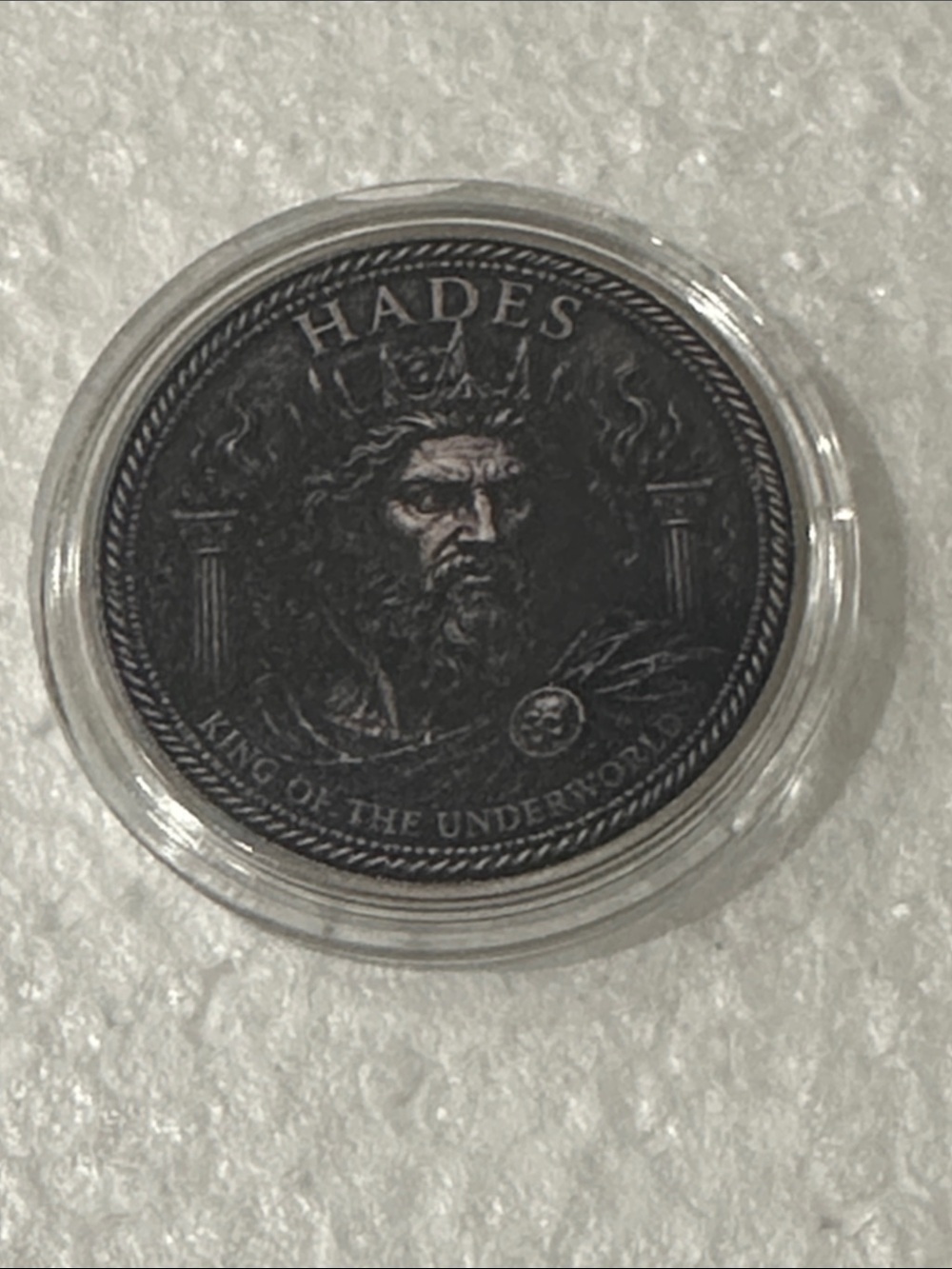 Hades Black Collector Coin Pendant - Men Accessories